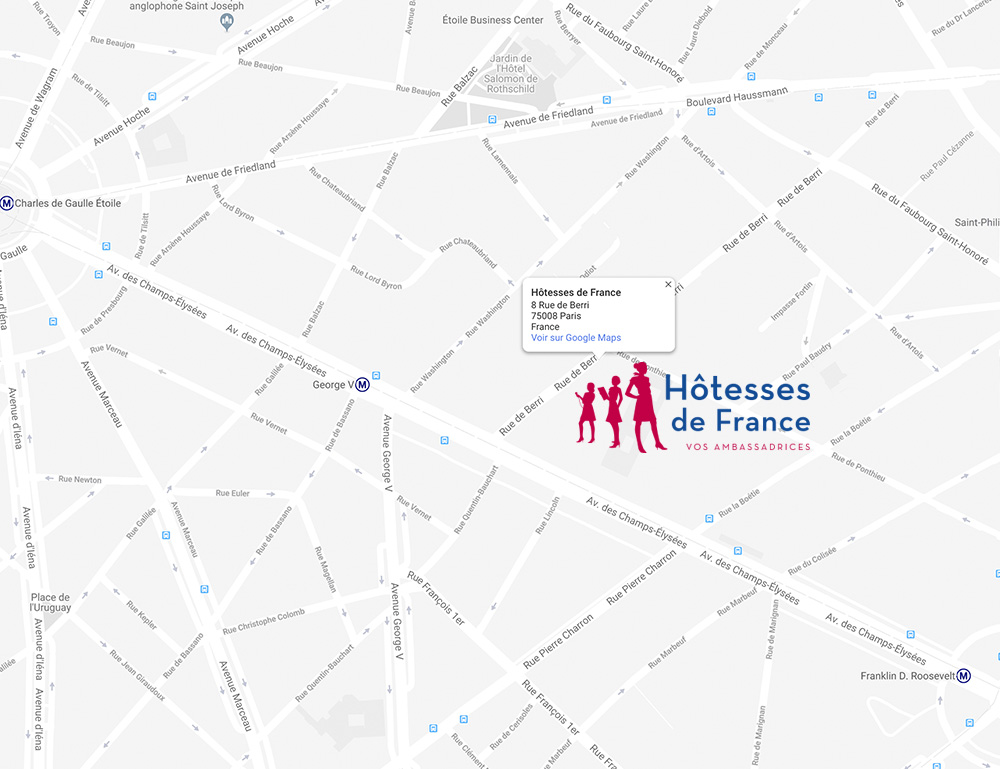 contact Hôtesses de France - map